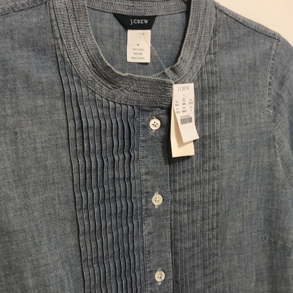 NWT J. Crew Sundrine Chambray Shirt Dress - Picture 13 of 16